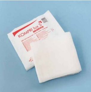 Серветки (компреси) марлеві KOMPRI lux S cтерильні, без нитки RTG 5х5 см 8 шарів